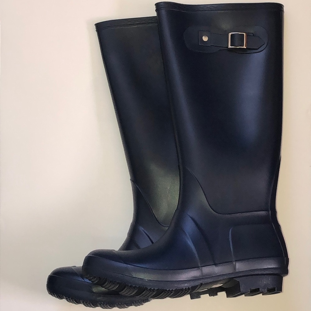 (NEW) Navy Blue Padinton Rainboots